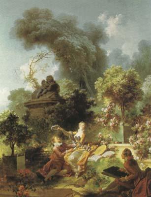 Jean-Antoine Watteau The Lover Crowned (mk08) oil painting picture